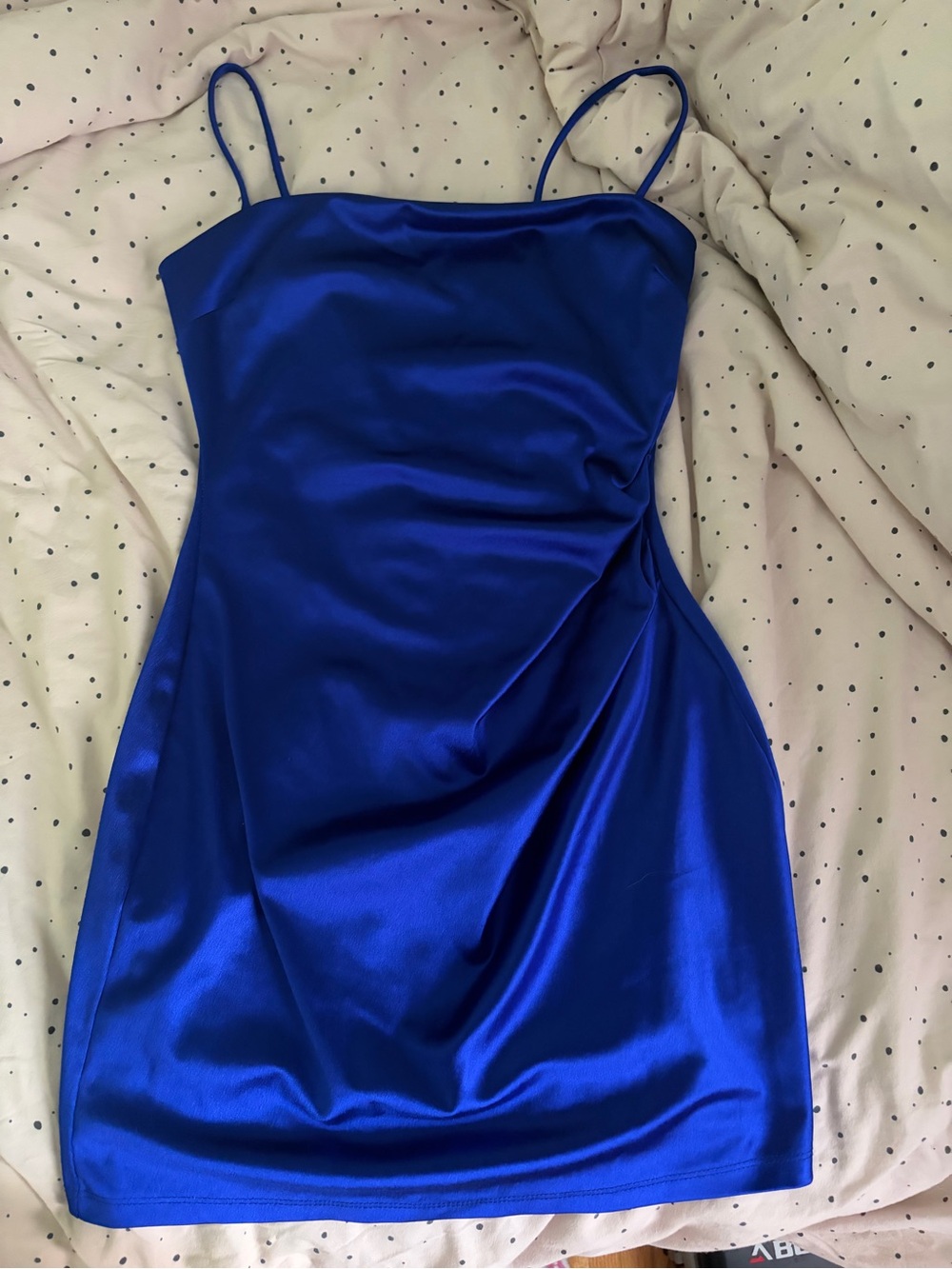 Windsor Royal Blue Satin Mini Slip Dress